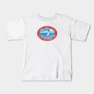 Cabo San Lucas, Baja California Sur, Black Marlin Kids T-Shirt